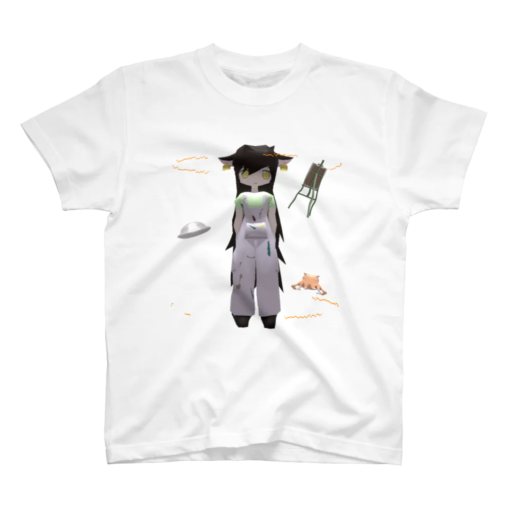 かみゆ　愛嬌Tシャツ ウーモー / かうにか=うにか ( gaburyu )のスタンダードTシャツ