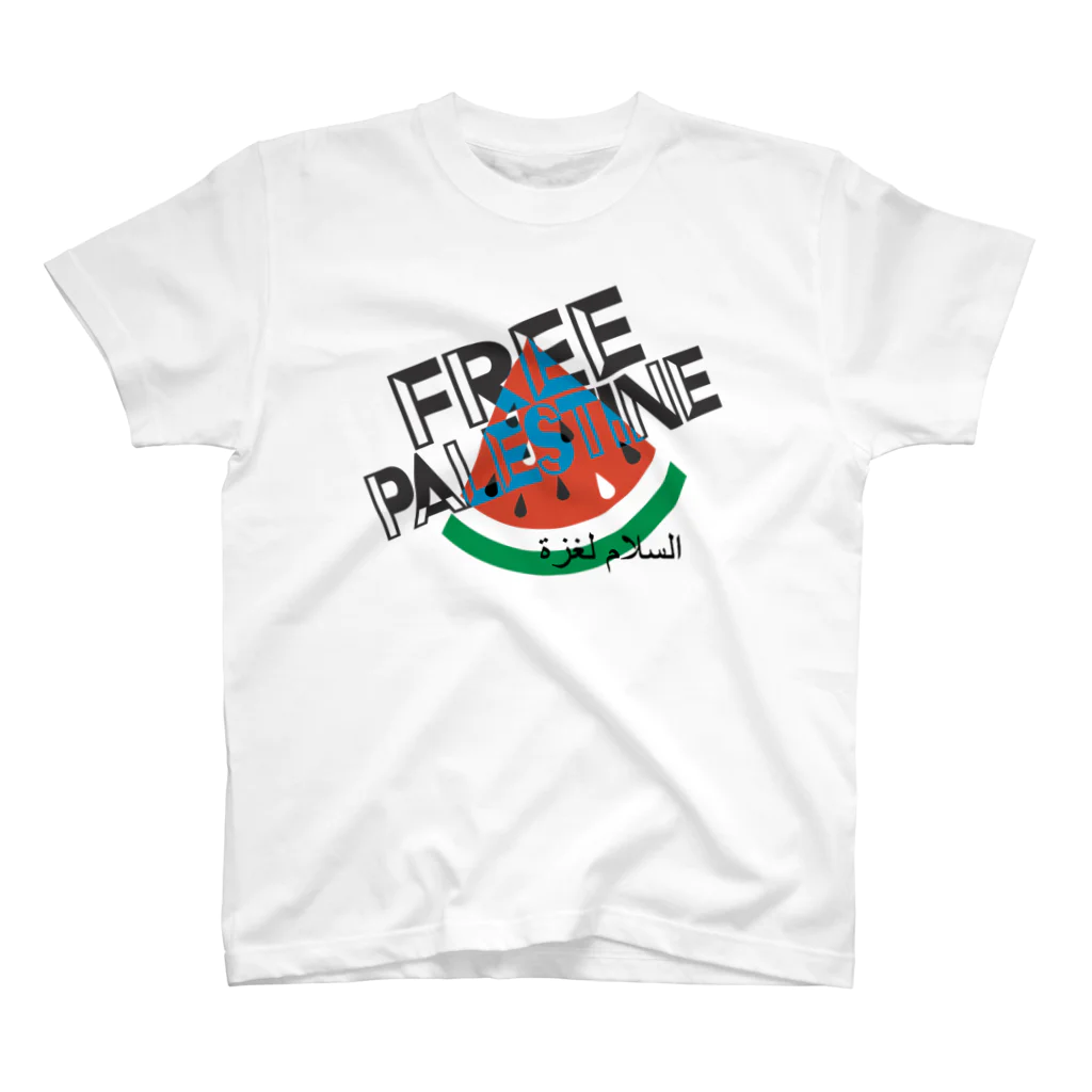 otemochanのFREE PALESTINE Regular Fit T-Shirt
