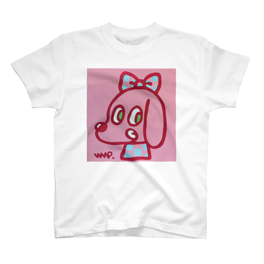 ゆるふわんにゃんのPOPDogピンク Regular Fit T-Shirt