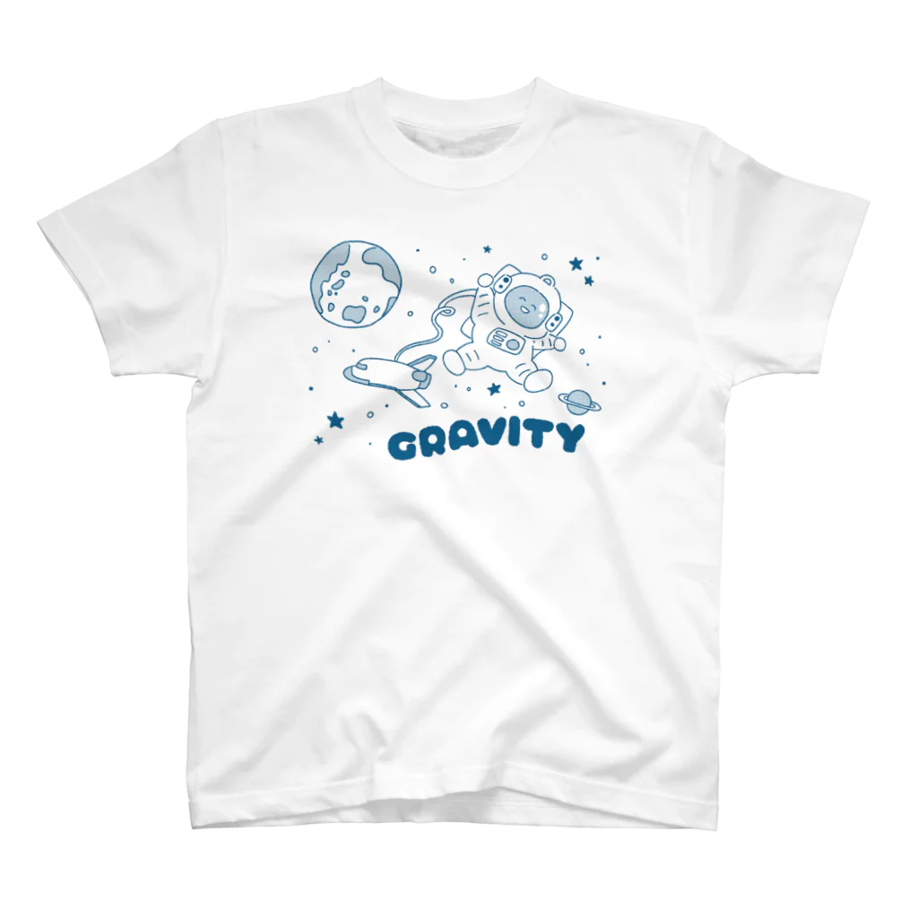 mincruのGRAVITY_宇宙ってたのしい_単色 Regular Fit T-Shirt