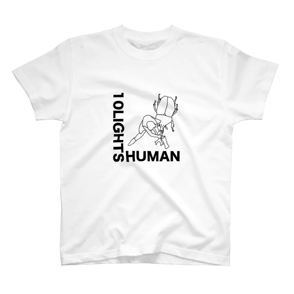 10 LIGHTS HUMANのベース カブトムシ パンクロック  Regular Fit T-Shirt