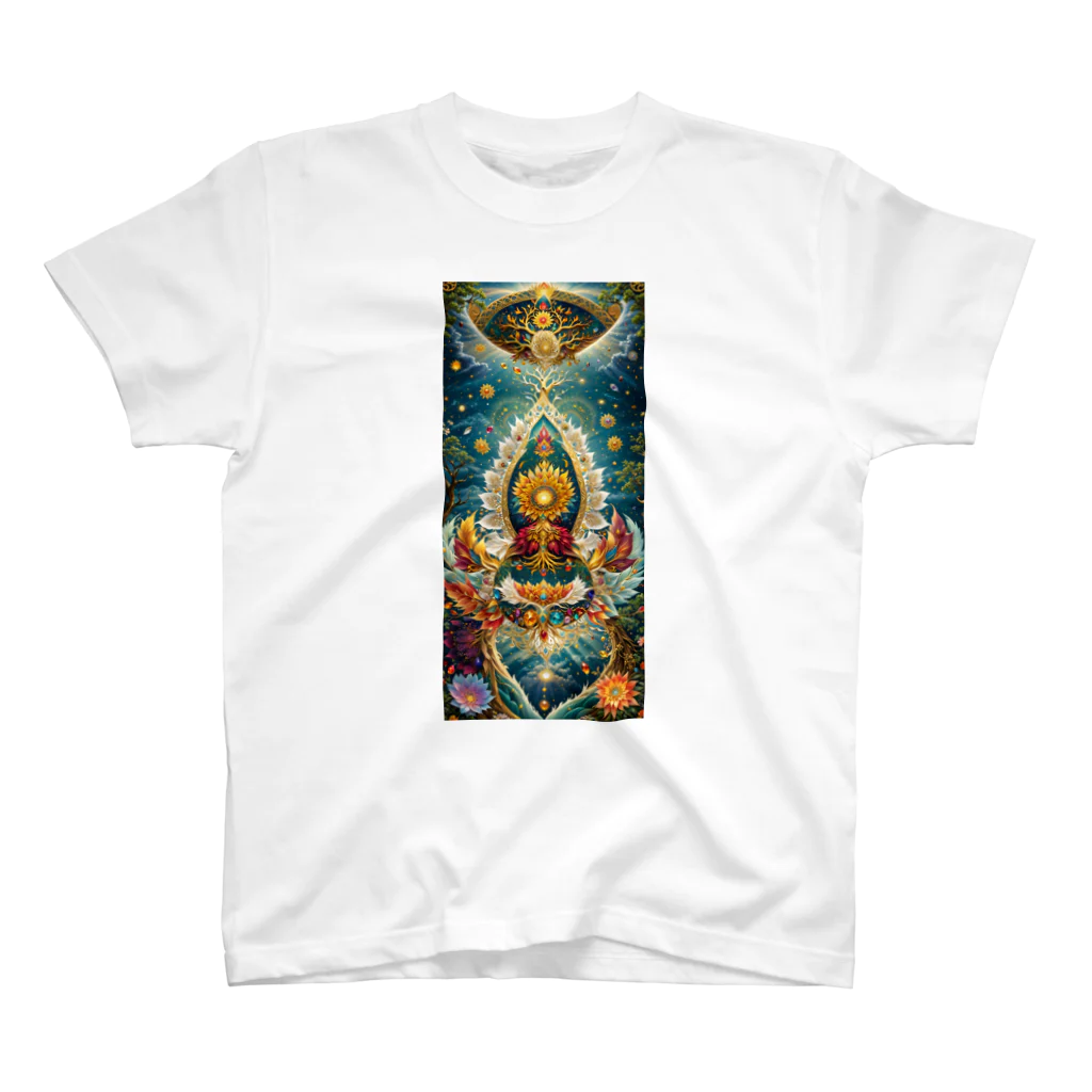 Tomohito Ichinoseの開運　曼荼羅樹 Regular Fit T-Shirt