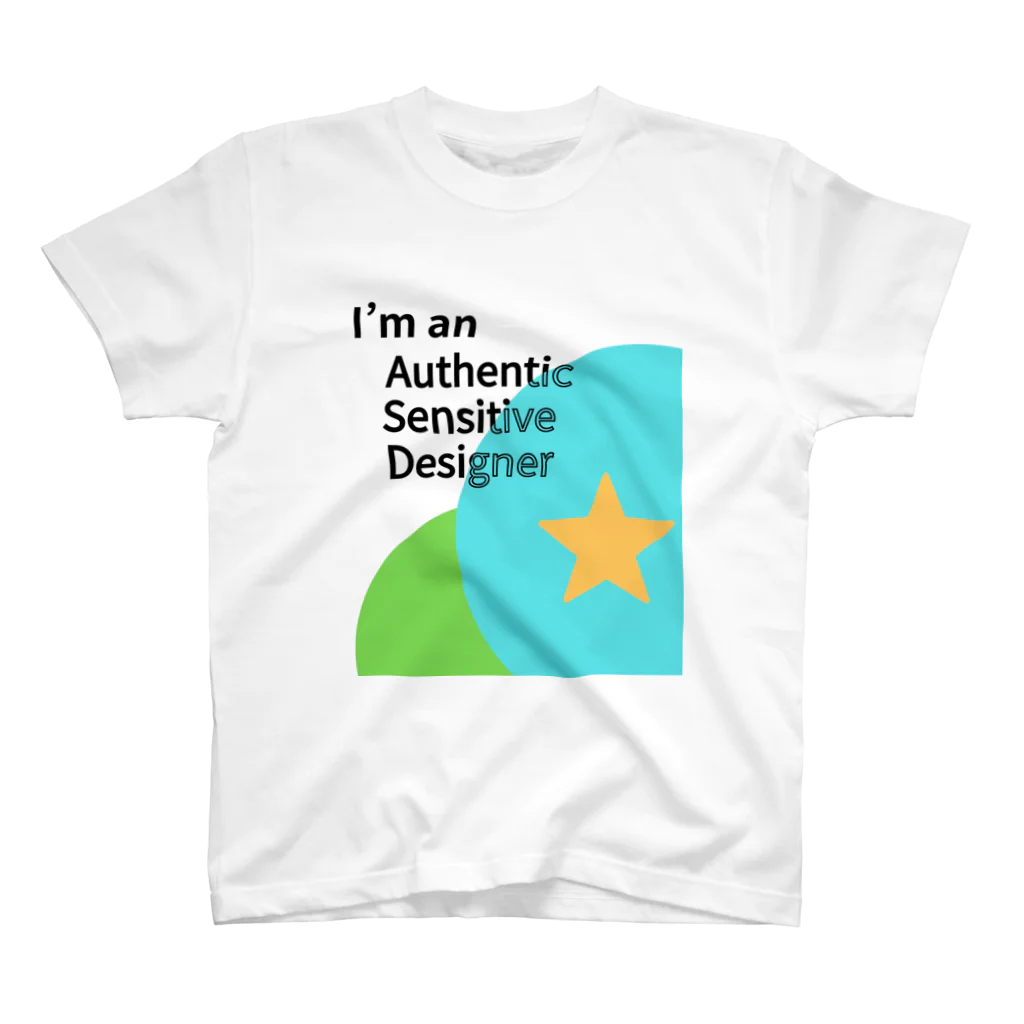 発達でこぼこショップのASD「Authentic Sensitive Designer」 - あなたの独自の感性を尊重するアイテム Regular Fit T-Shirt