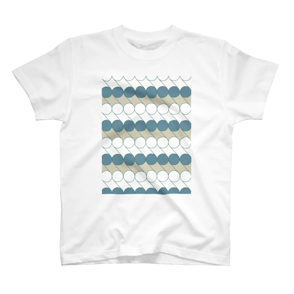 チャイムデザインの水玉の車輪 Regular Fit T-Shirt