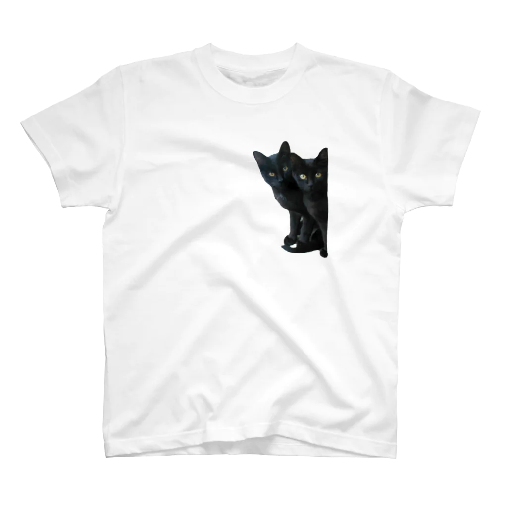 ちばっちょ【ち畳工房&猫ねこパラダイス】の黒猫は見た Regular Fit T-Shirt