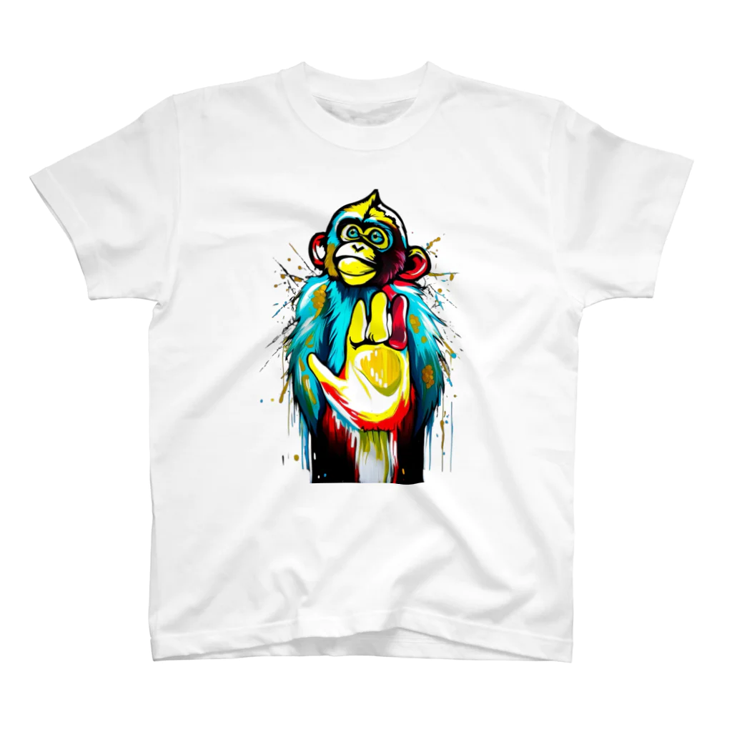 クレイジーモンキーズの「ROCK'N'MONKEY」 Regular Fit T-Shirt