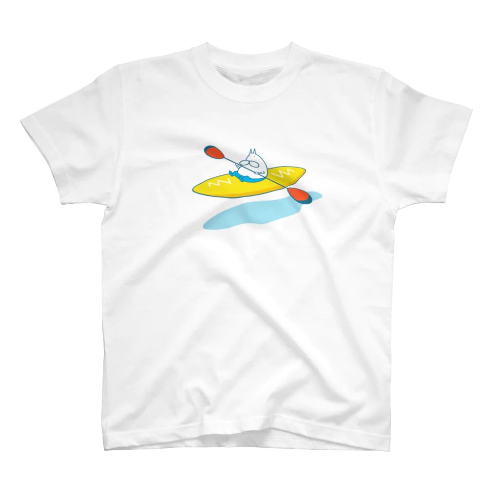 くらきち ONLINE SHOPのねこタイツ カヤック Regular Fit T-Shirt