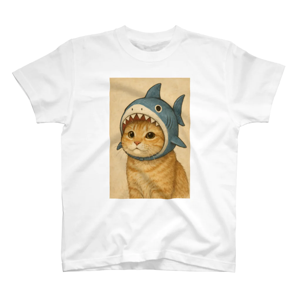 ninja-C0wDuT9c0wGbのサメ猫 Regular Fit T-Shirt