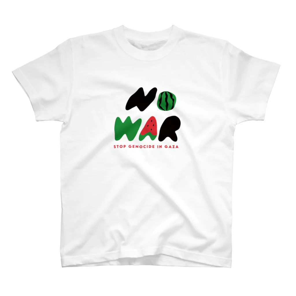 The tiny inconvenience storeのNO WAR / STOP GENOCIDE IN GAZA パレスチナ Regular Fit T-Shirt