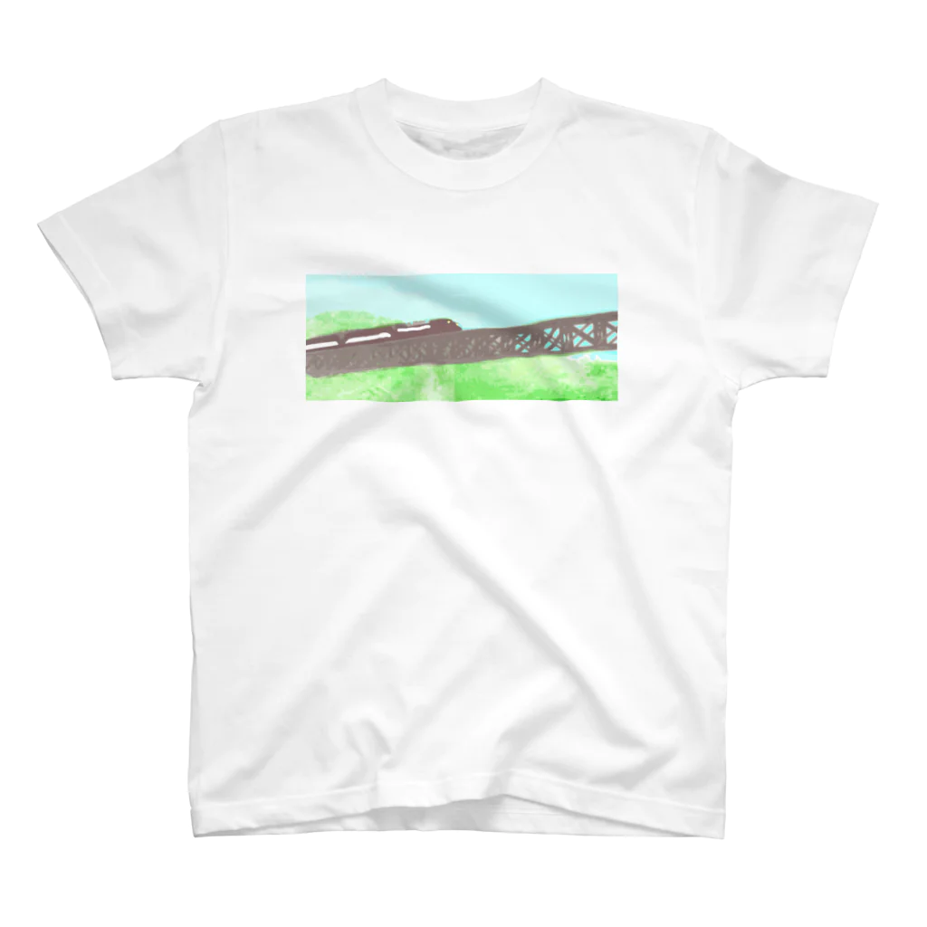 Danke Shoot Coffeeの山岳鉄道 Regular Fit T-Shirt
