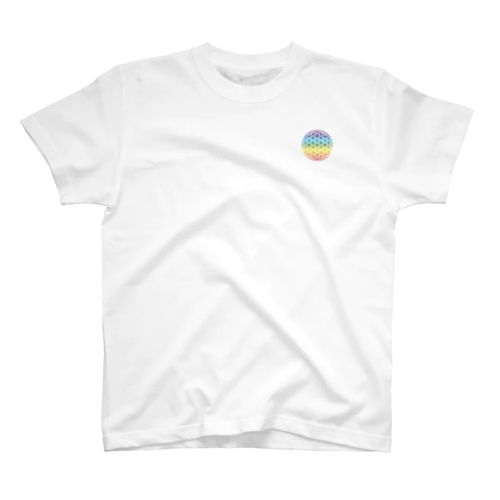 神聖幾何学屋のレインボー Regular Fit T-Shirt