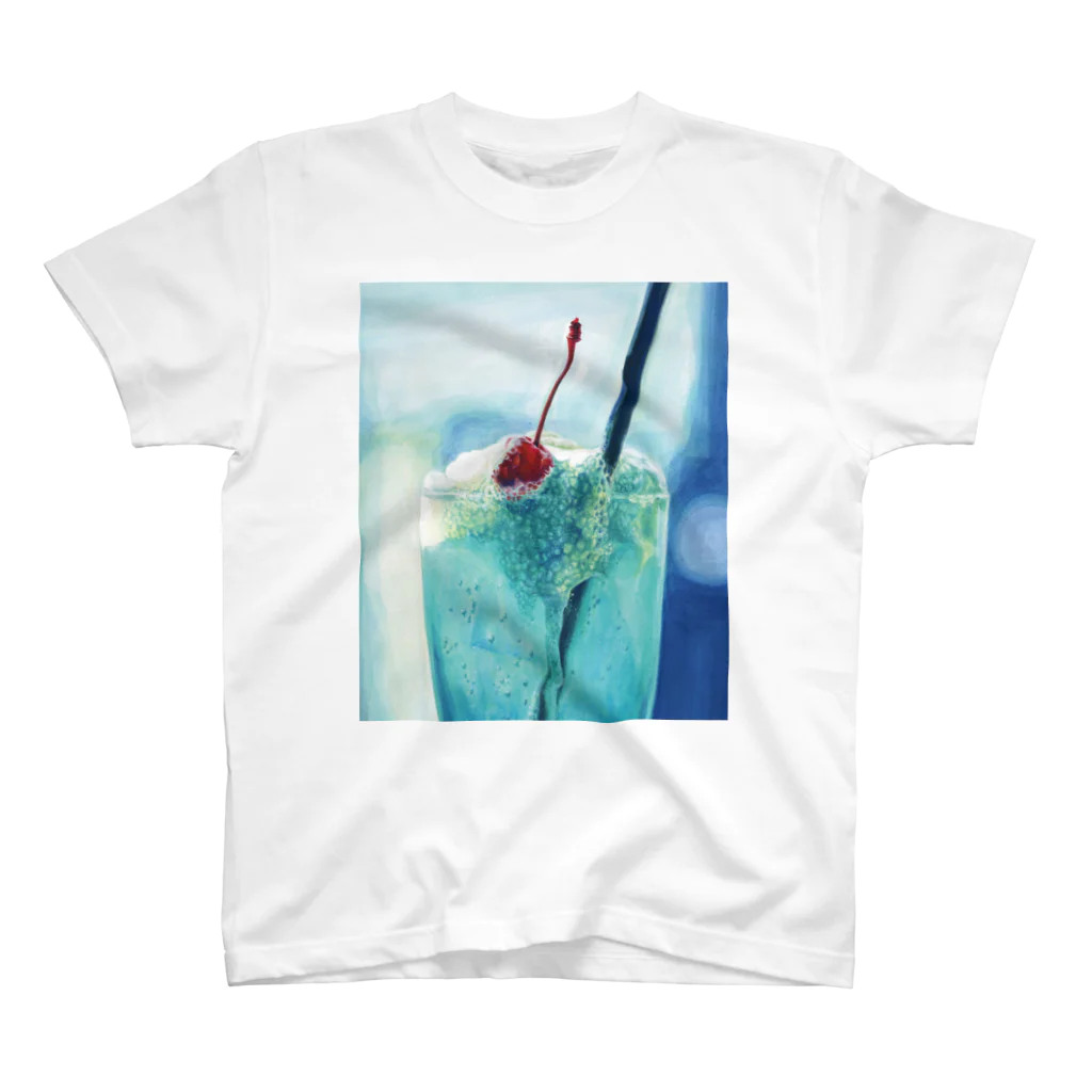 かよコーンショップのクリームソーダ *illust Regular Fit T-Shirt