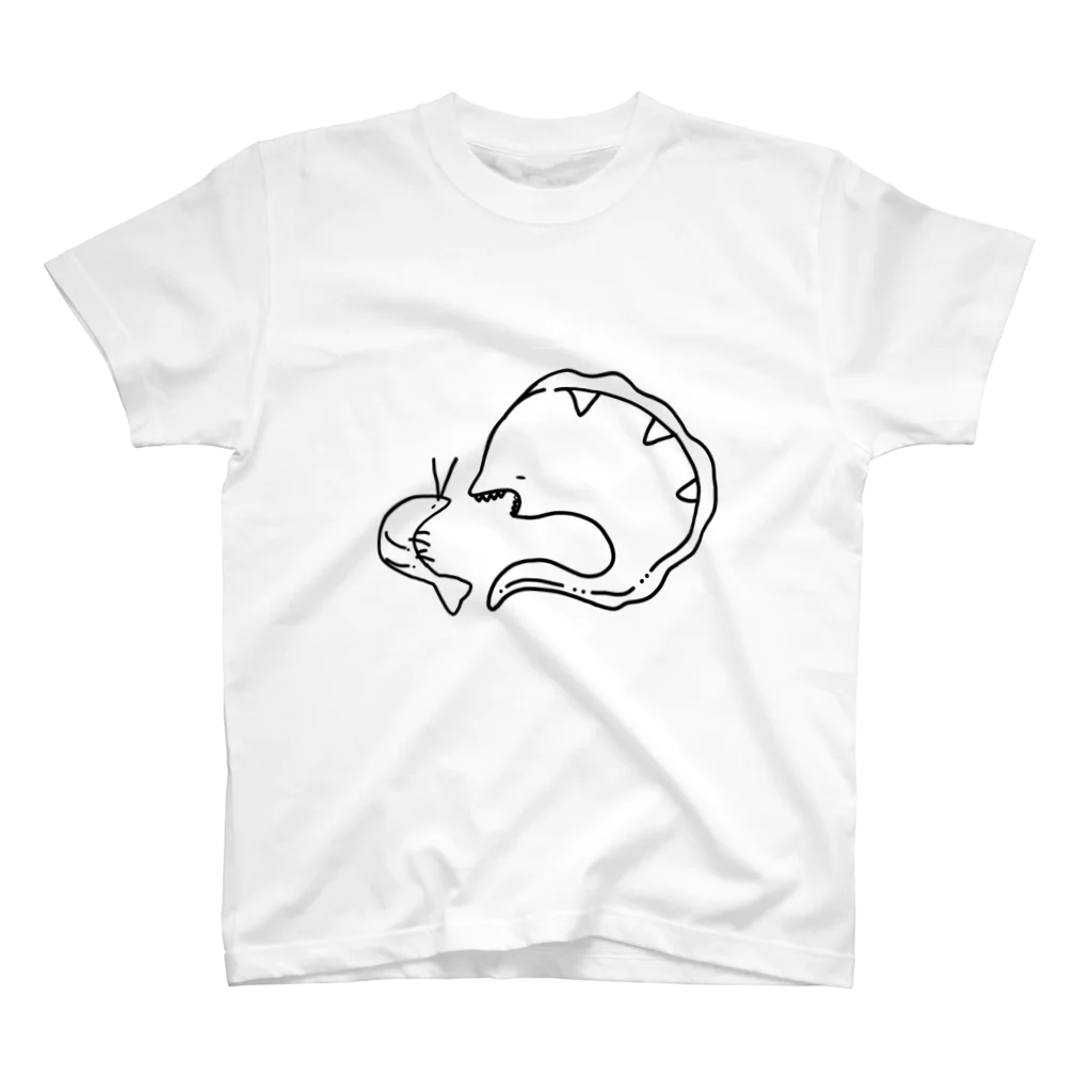 ゆるいまるの共生中のうつぼとえび Regular Fit T-Shirt