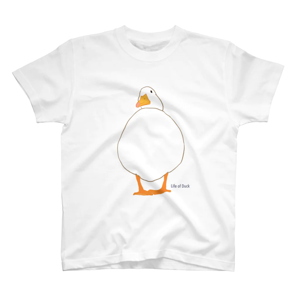 Life of Duck のまるまるアヒルさん Regular Fit T-Shirt