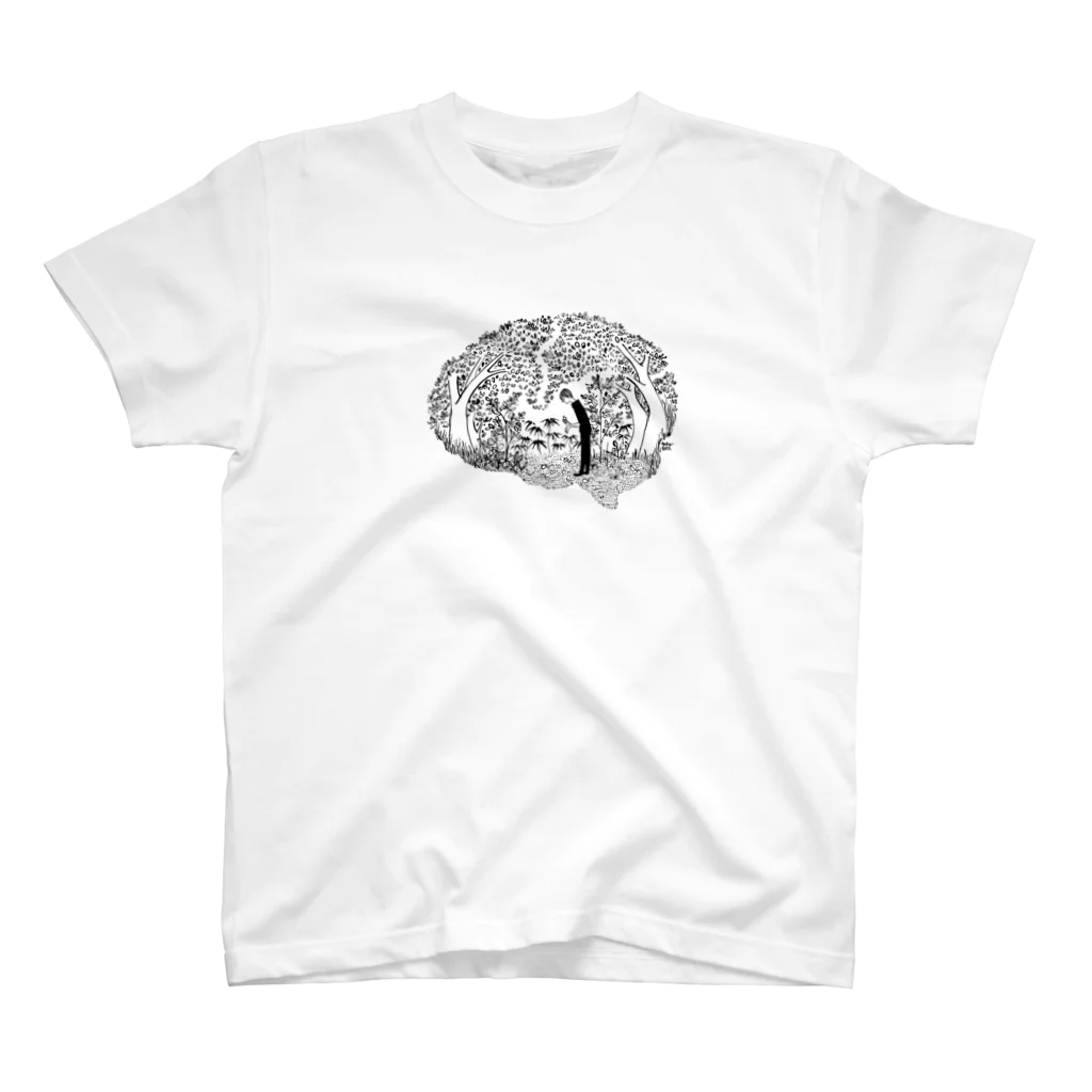 ウチダヒロコ online storeの遺伝子から脳へ Regular Fit T-Shirt