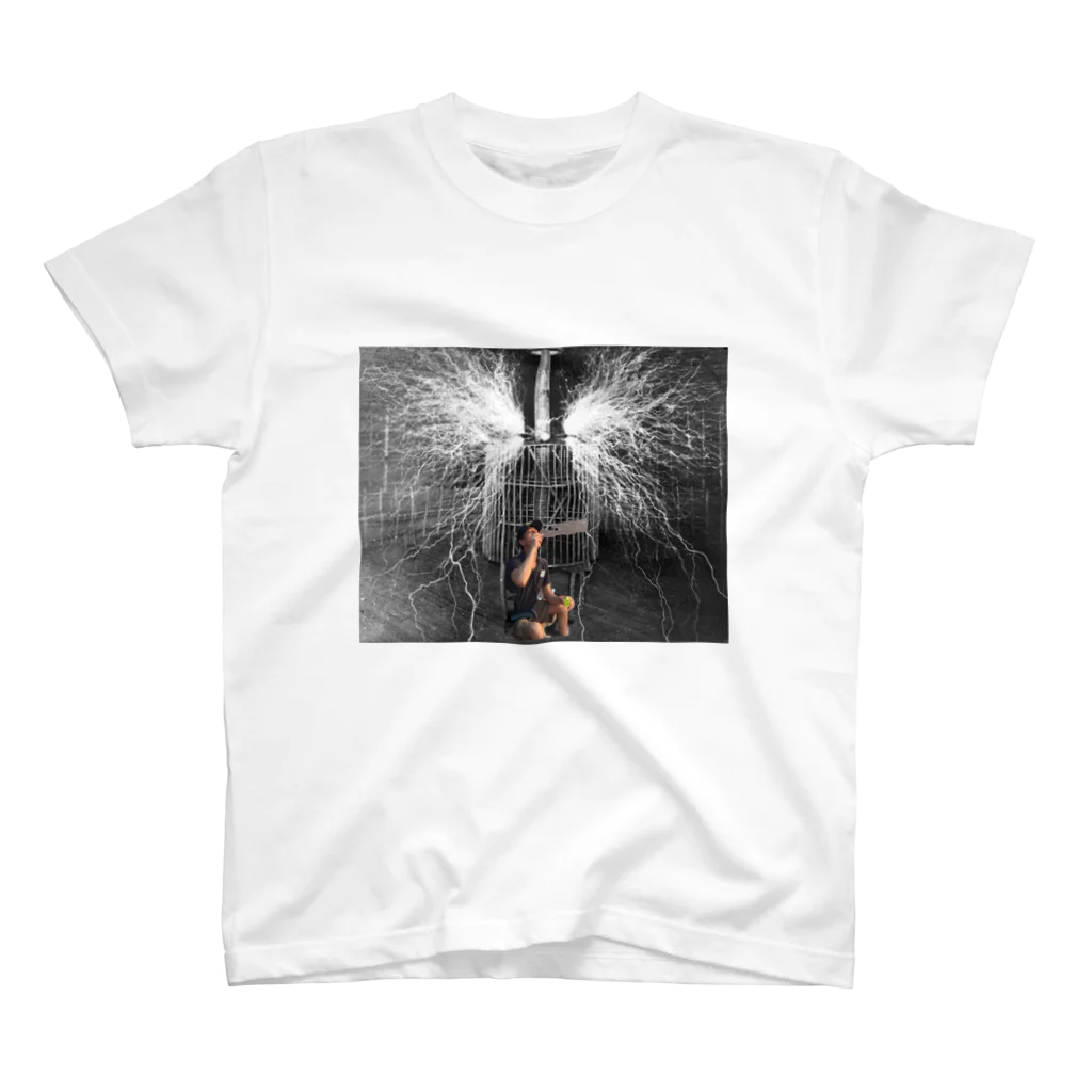 よしひこのニコラテスラとヨシヒコ、コラボTシャツ Regular Fit T-Shirt