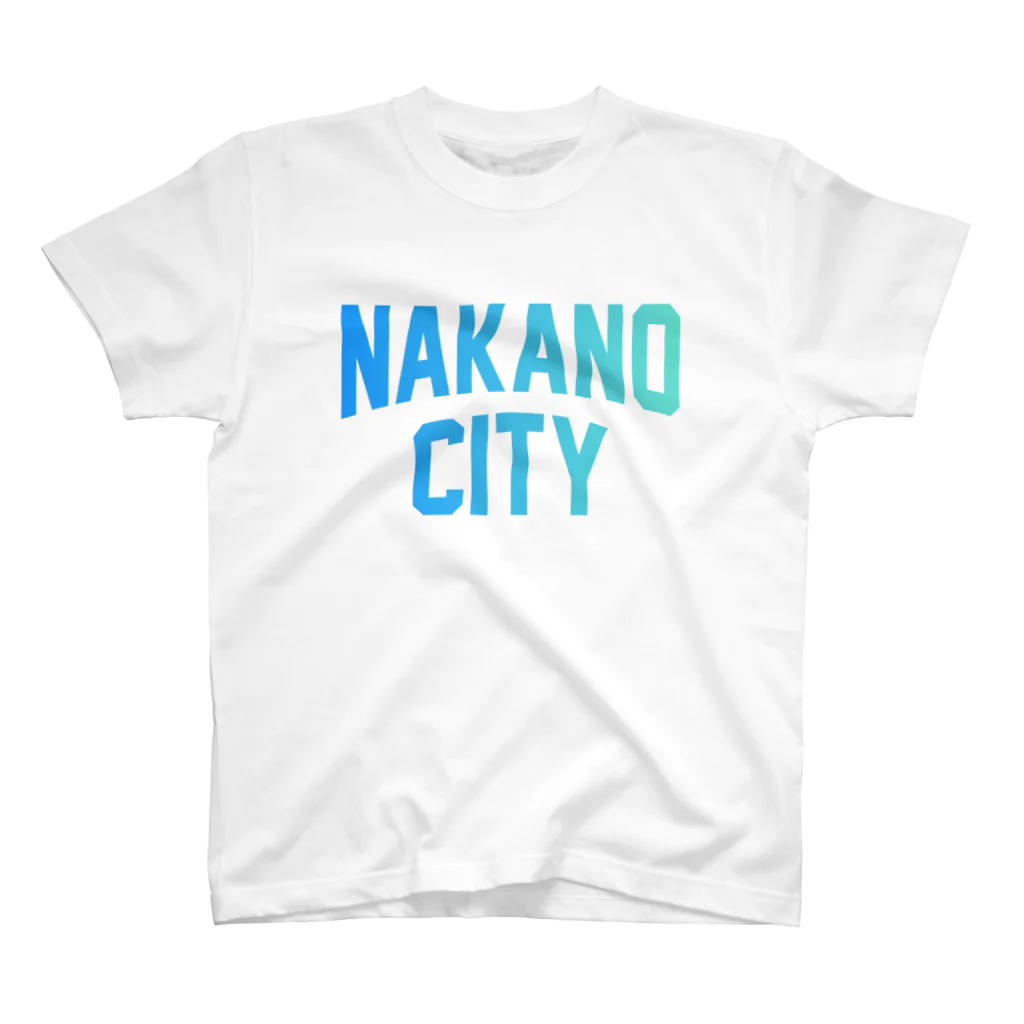 JIMOTOE Wear Local Japanの中野区 NAKANO CITY ロゴブルー Regular Fit T-Shirt