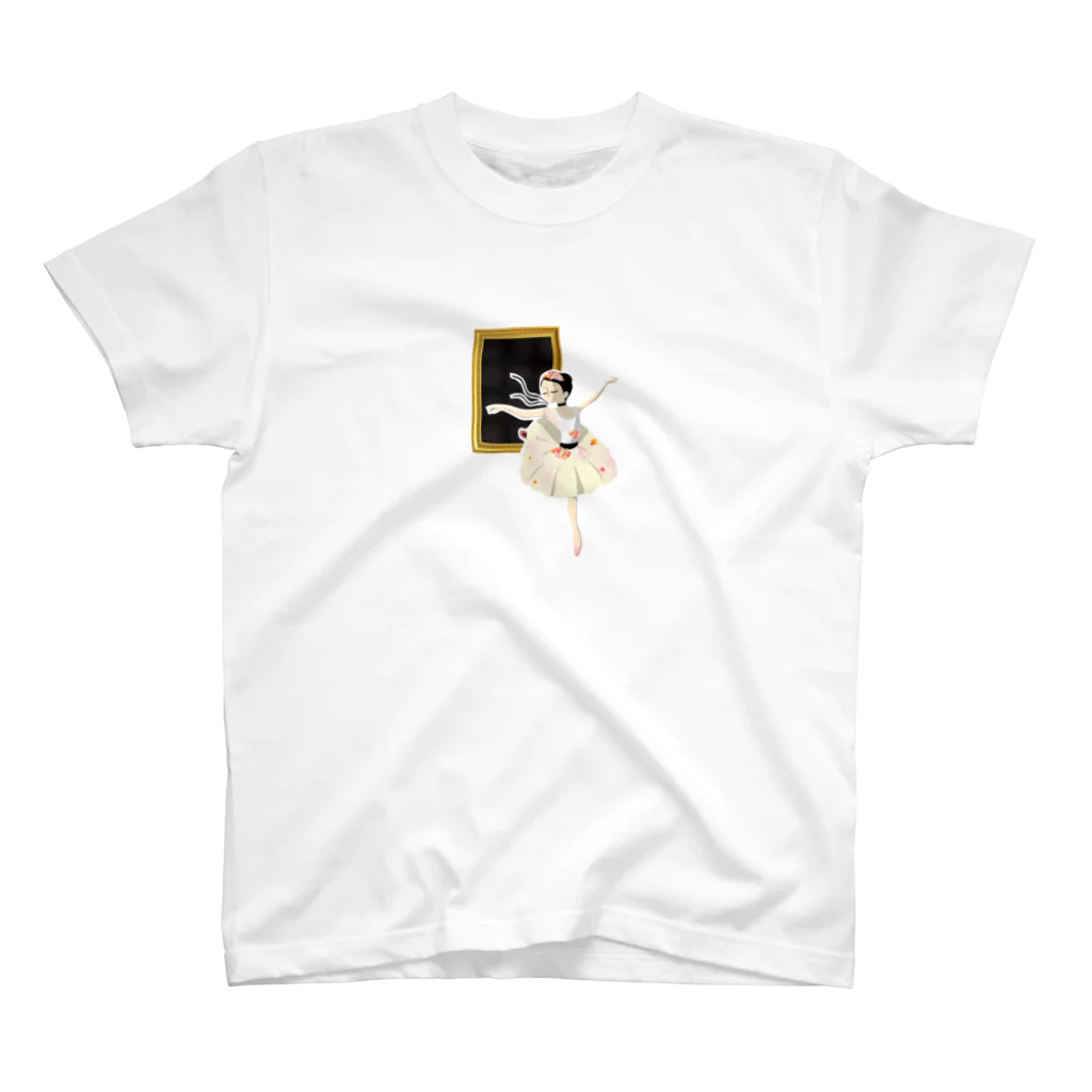 stina バレエ Tシャツ stina / type T long / black×beige tulip