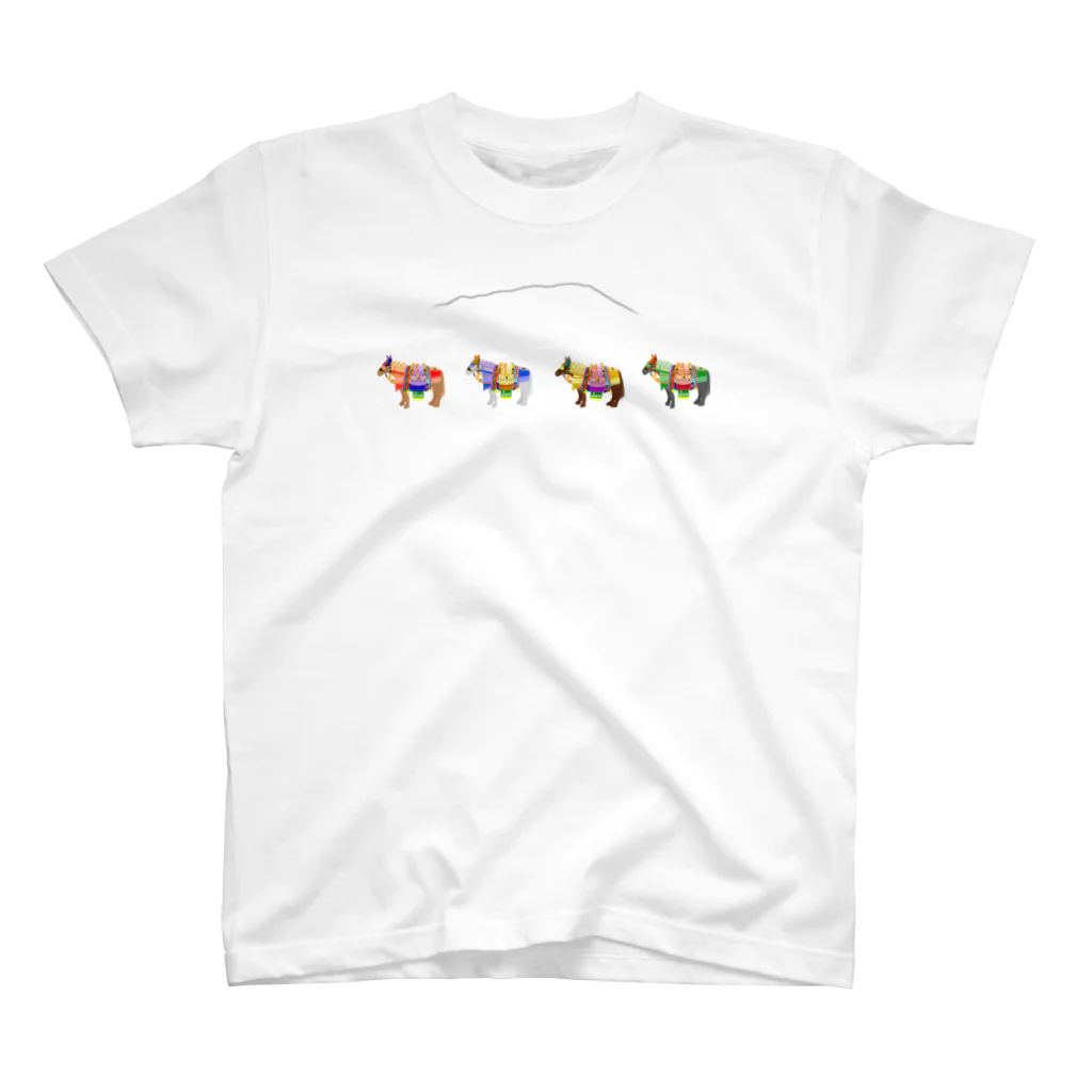 モノツクルヒト　Fuku～ふく～のチャグチャグ馬コ 行列 Regular Fit T-Shirt