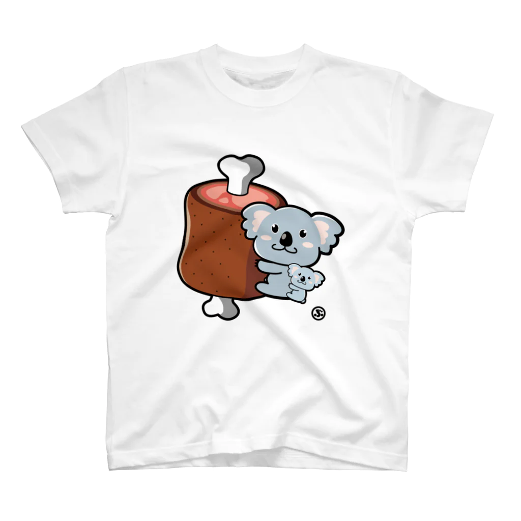 ブラックマスクの食いしんぼうコアラ Regular Fit T-Shirt