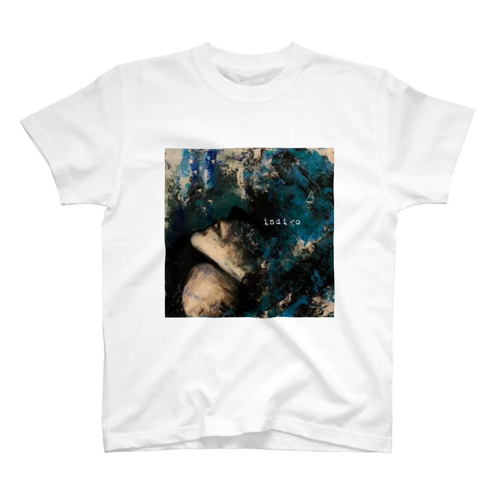 渦-UZU-Goods Shopのindigo Regular Fit T-Shirt