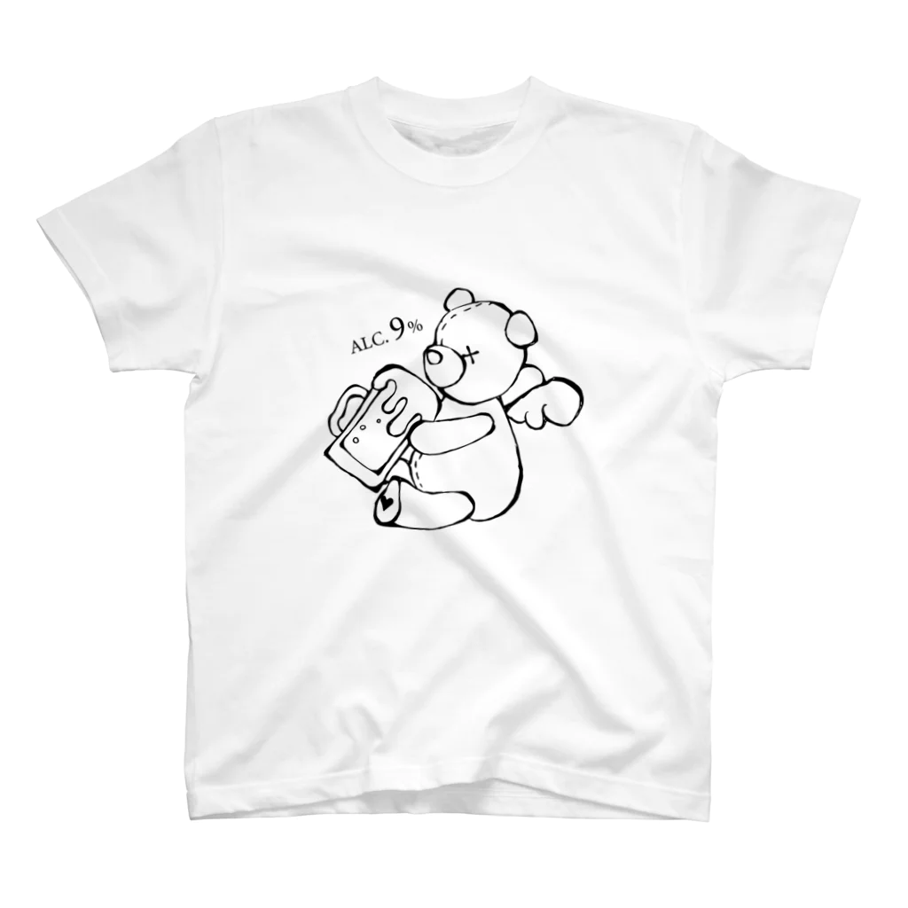 muuuuutosanのアル中クマ × 強酒（フロントプリント） Regular Fit T-Shirt