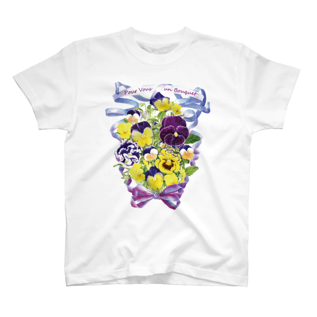 花束を君に ボタニカルアート 花柄 Tシャツ