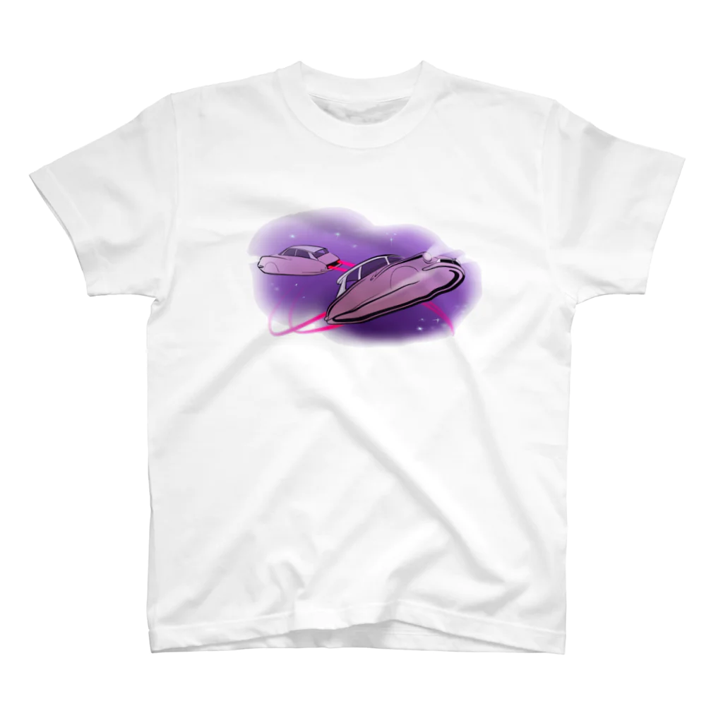 ジョンの乗り物イラストのDreamSpaceship Regular Fit T-Shirt