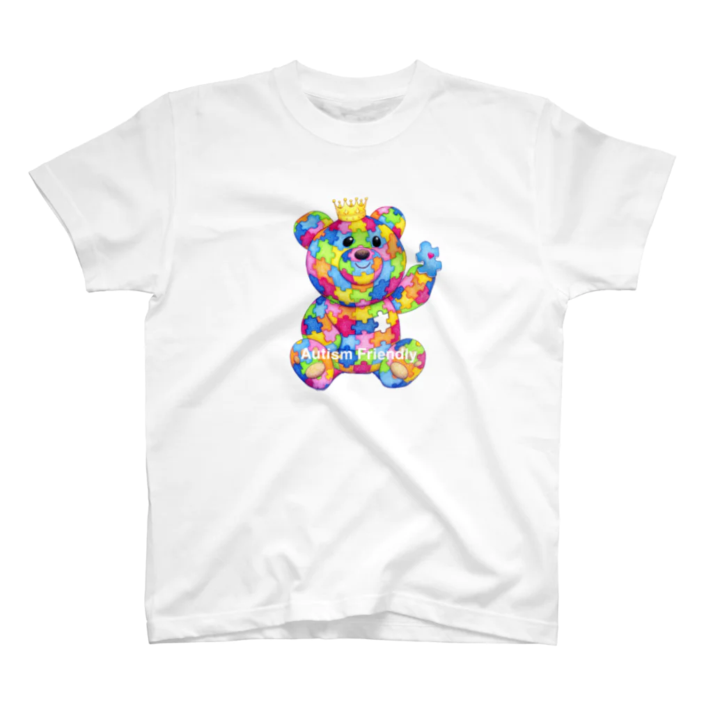 happy_autismのhalokuma （ハロクマ- A） Regular Fit T-Shirt