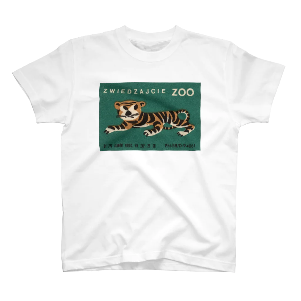 YS VINTAGE WORKSのポーランド動物園　虎 Regular Fit T-Shirt