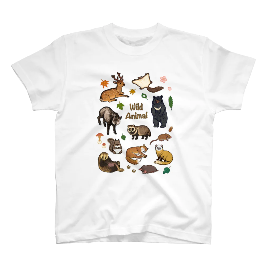 ちなきのこの野生動物たち Regular Fit T-Shirt