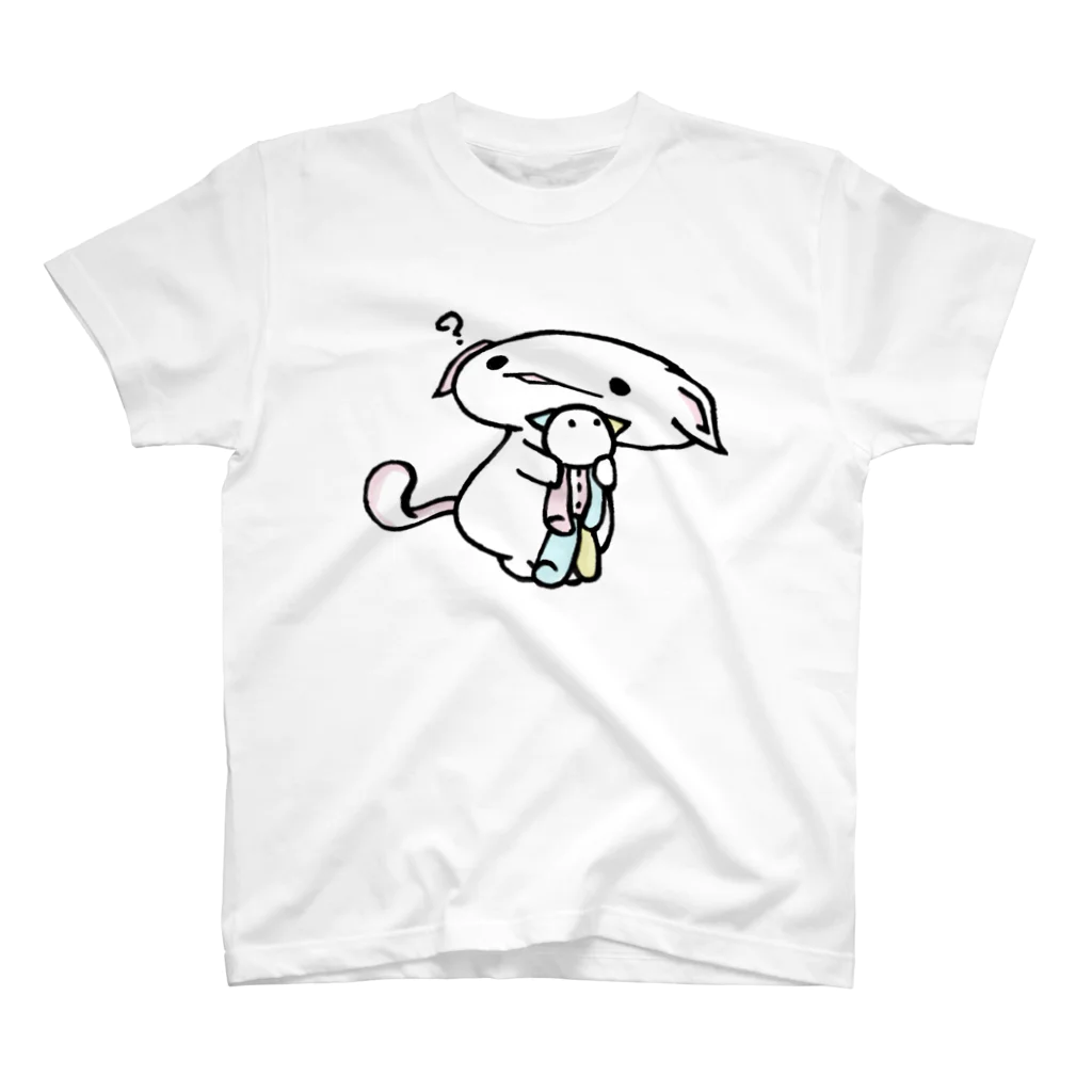 itsuto-こねこしょうしょうめんへらの「まだもっていないよ」 Regular Fit T-Shirt