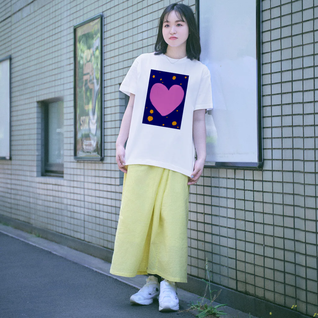 1080shopのハートと夜空 Regular Fit T-Shirt
