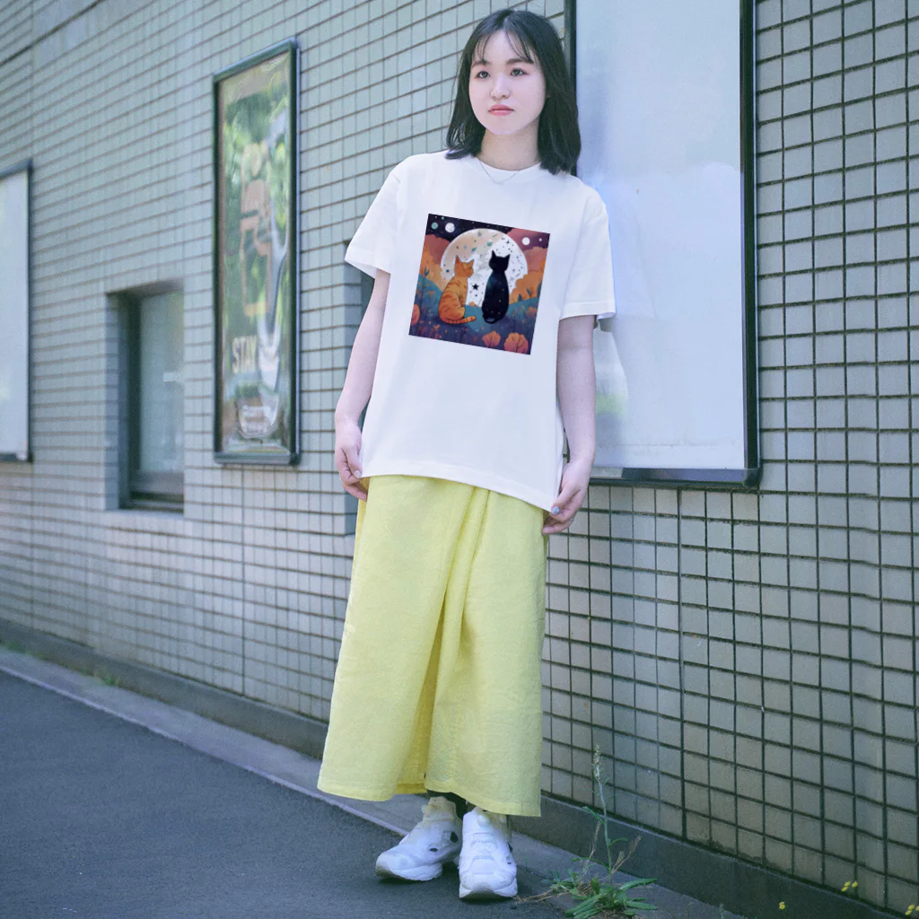 にゃんこワールドのにゃんこのお月見 Regular Fit T-Shirt