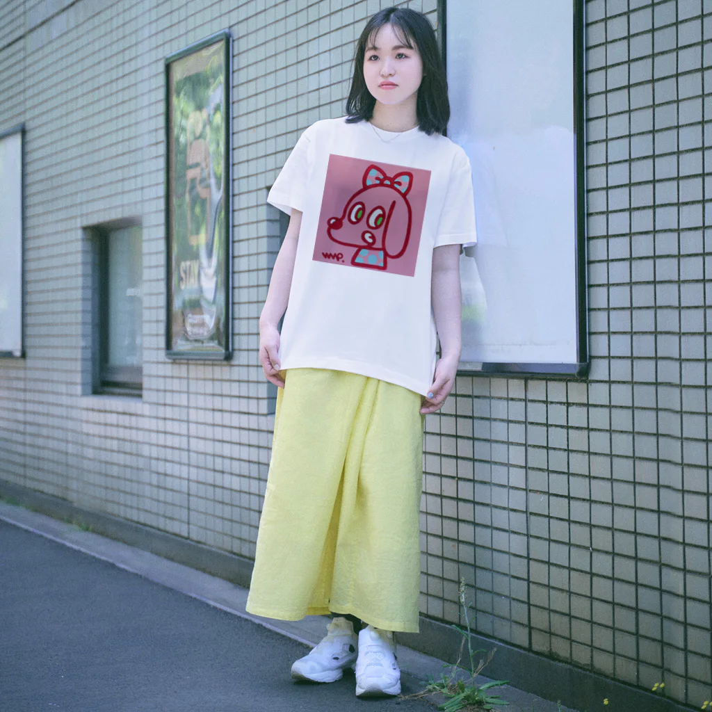 ゆるふわんにゃんのPOPDogピンク Regular Fit T-Shirt