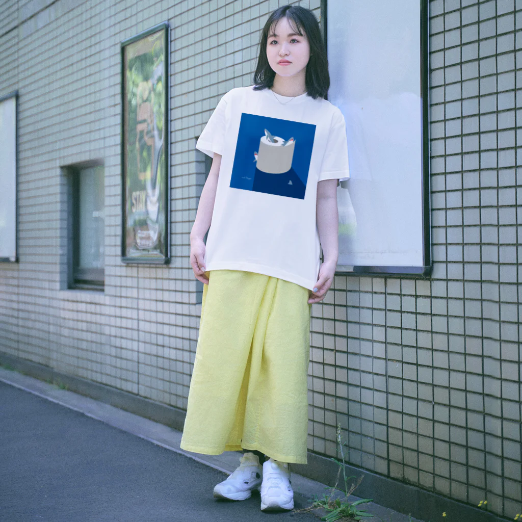 さかたようこ / サメ画家の夜のSAME Paper Regular Fit T-Shirt