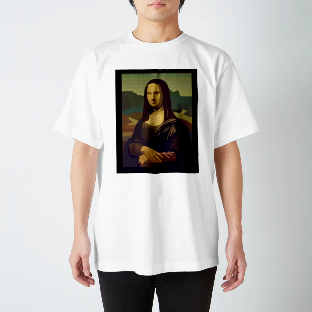 aQ-studioのモナリザTシャツ Regular Fit T-Shirt
