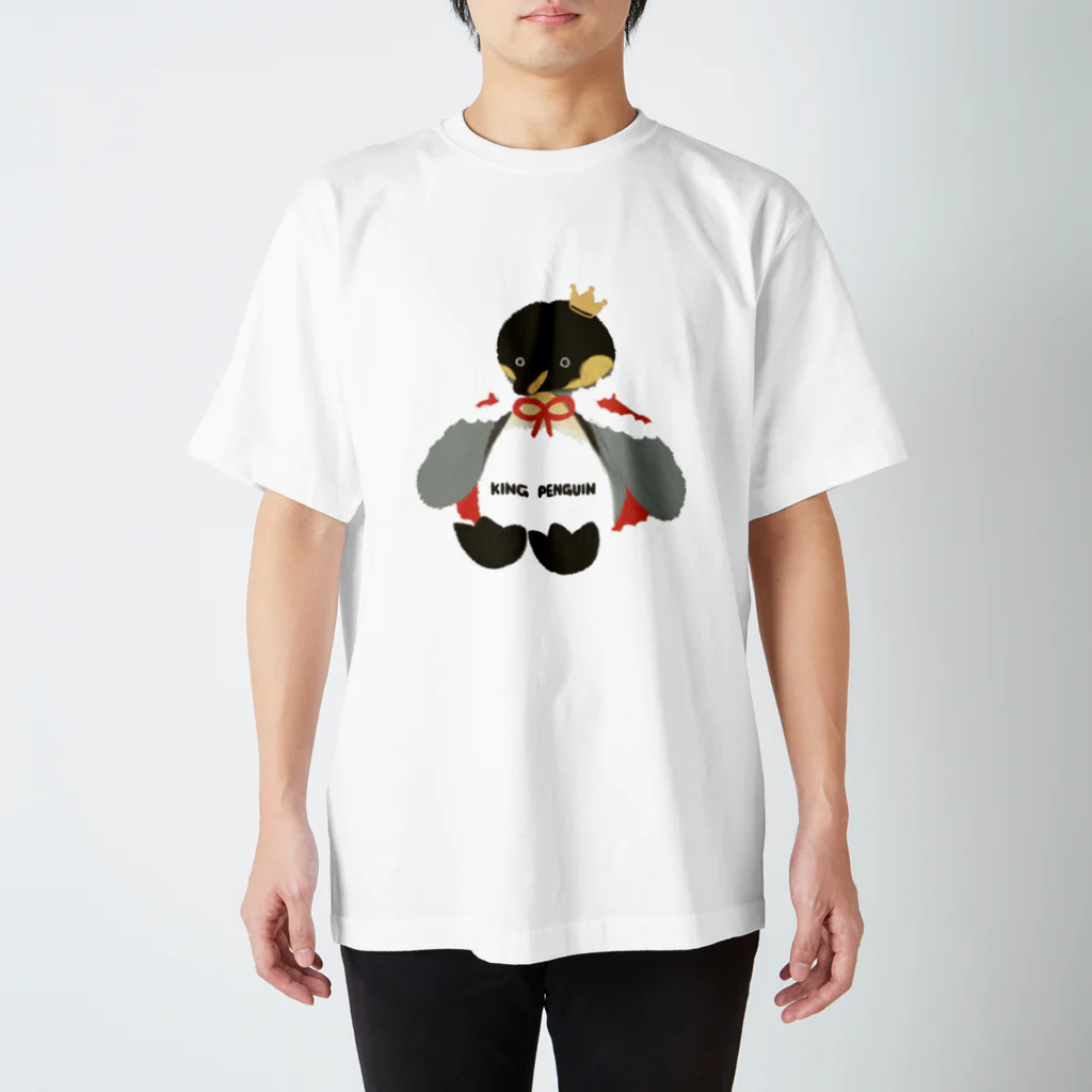 nagisa-ya(なぎさや) ペンギン雑貨のおうさまペンギンのぬいぐるみ Regular Fit T-Shirt