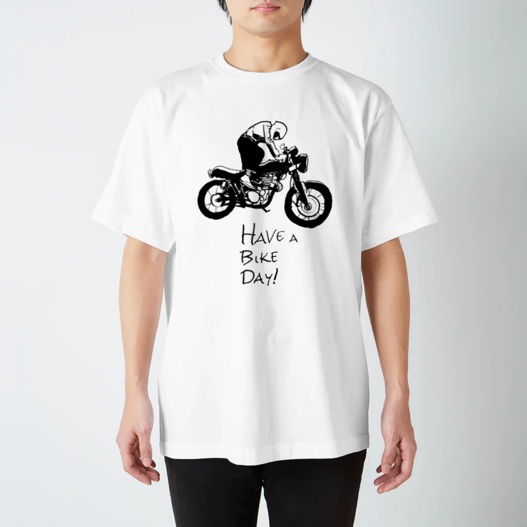 HAVE A BIKE DAY. ＠ SUZURIのHABD(sketch) Regular Fit T-Shirt