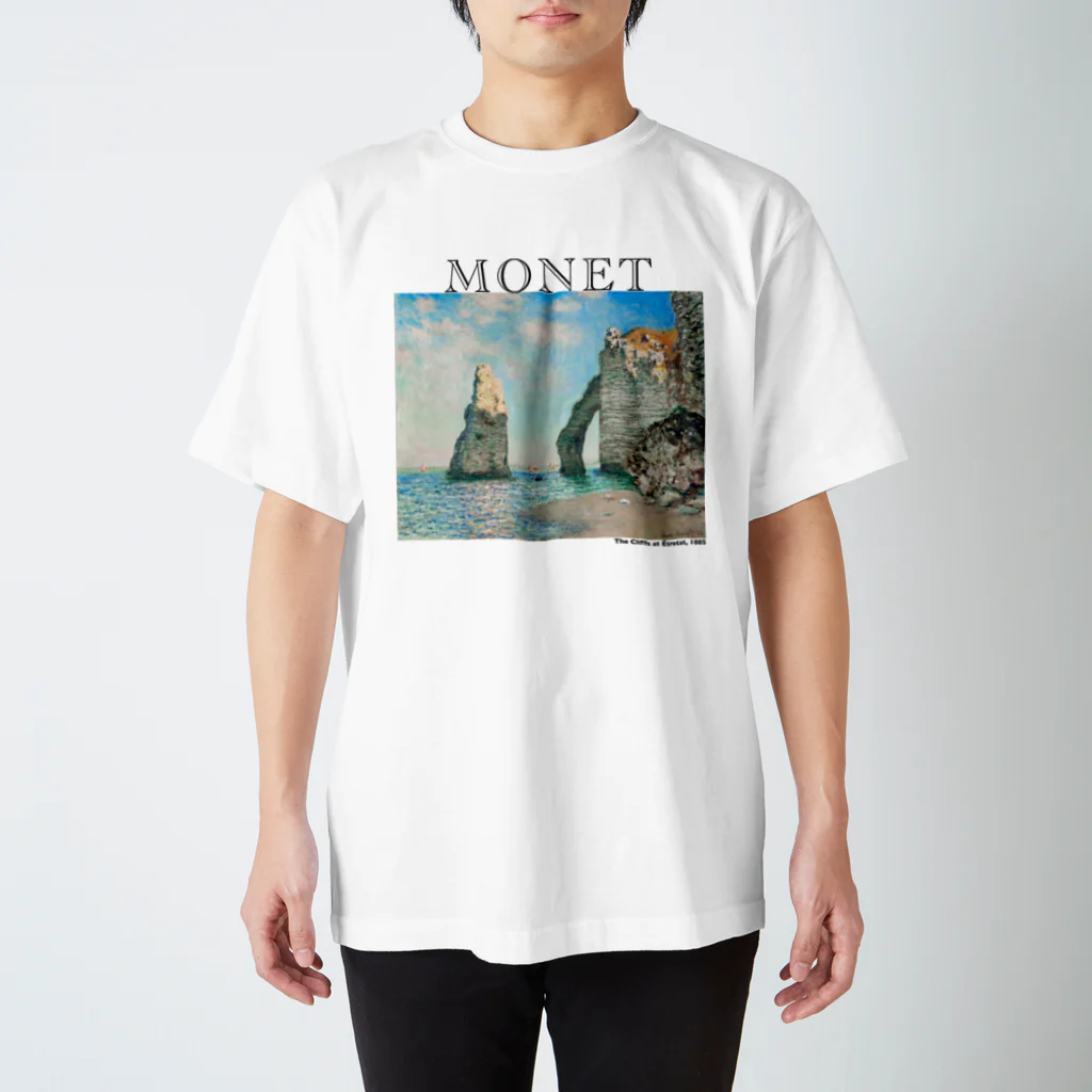 MUGEN ARTのモネ　エトルタの断崖  Claude Monet Regular Fit T-Shirt