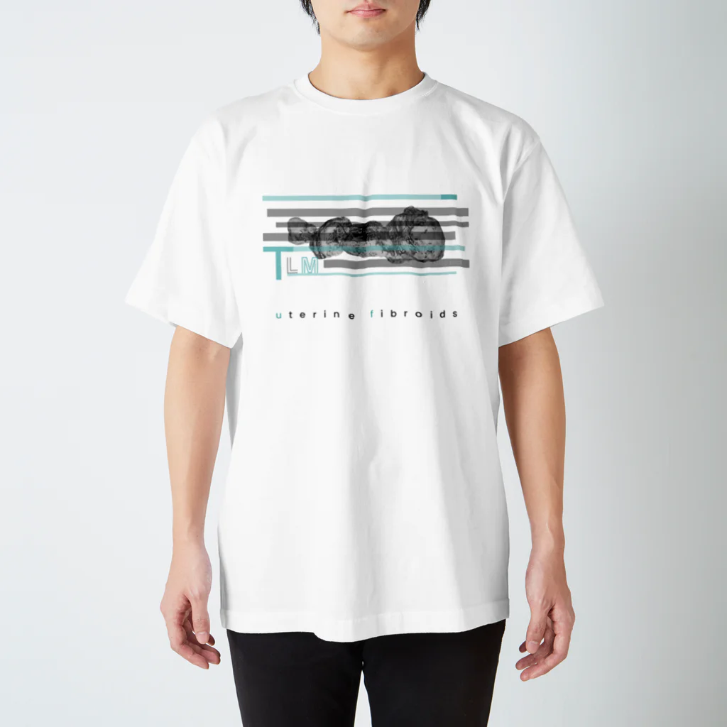 岐部商店｜SUZURI店の子宮筋腫TシャツB（術式入り） Regular Fit T-Shirt