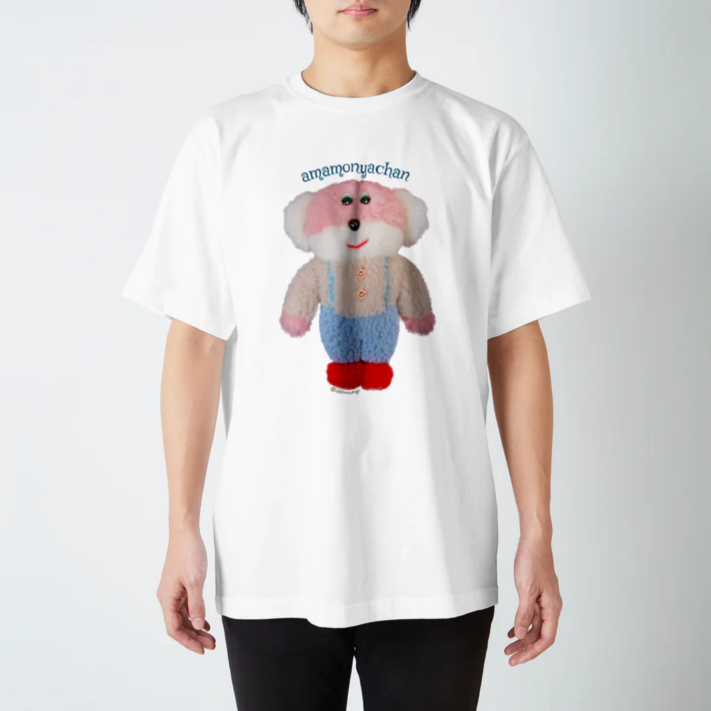 むにゅのピンクあまもにゃちゃん Regular Fit T-Shirt