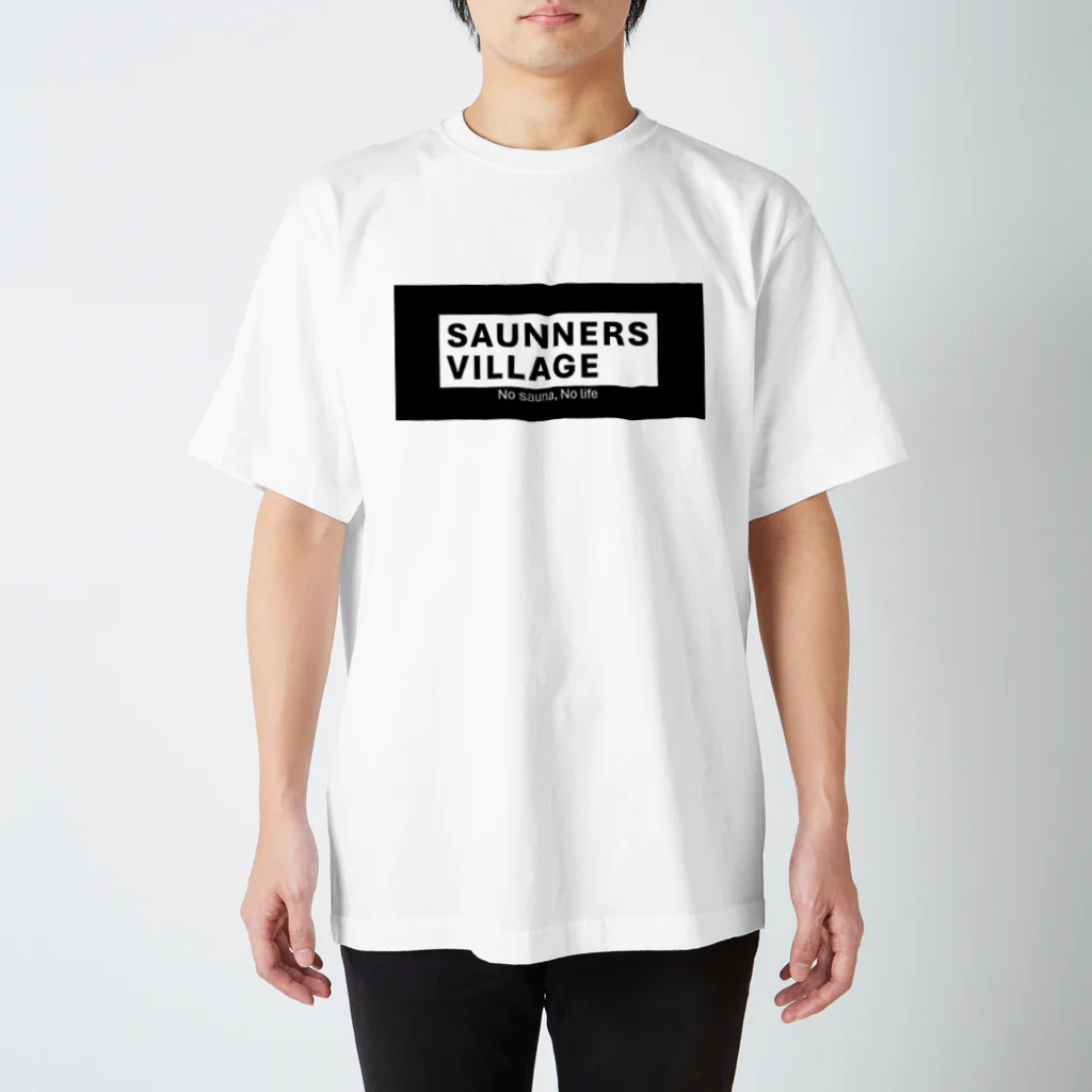 Saunners Village サウナーズビレッジのSaunners Village クラシックロゴ Regular Fit T-Shirt