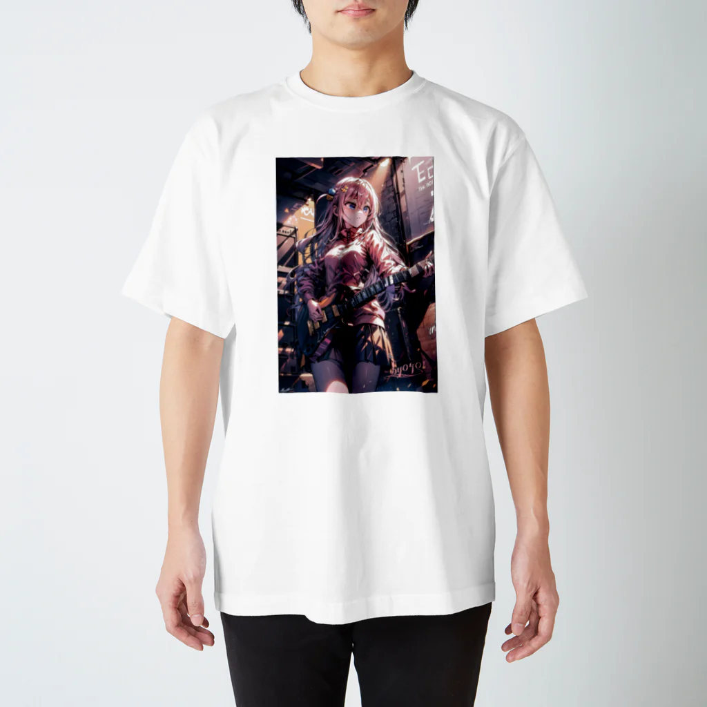 by_0401のギター少女 Regular Fit T-Shirt