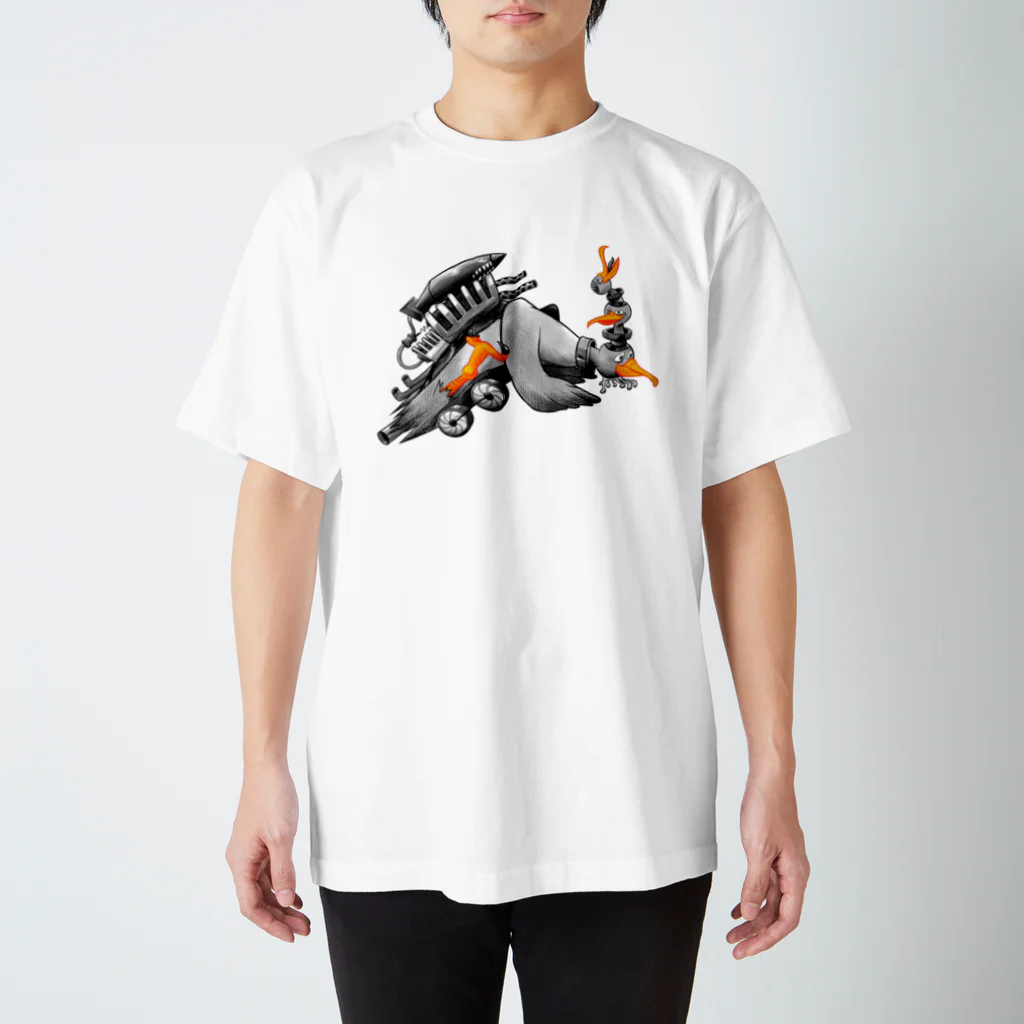 シラカワリュウ⚡RiuSHIRAKAWAの最後の空襲/Starless and The Last Air Raid Regular Fit T-Shirt