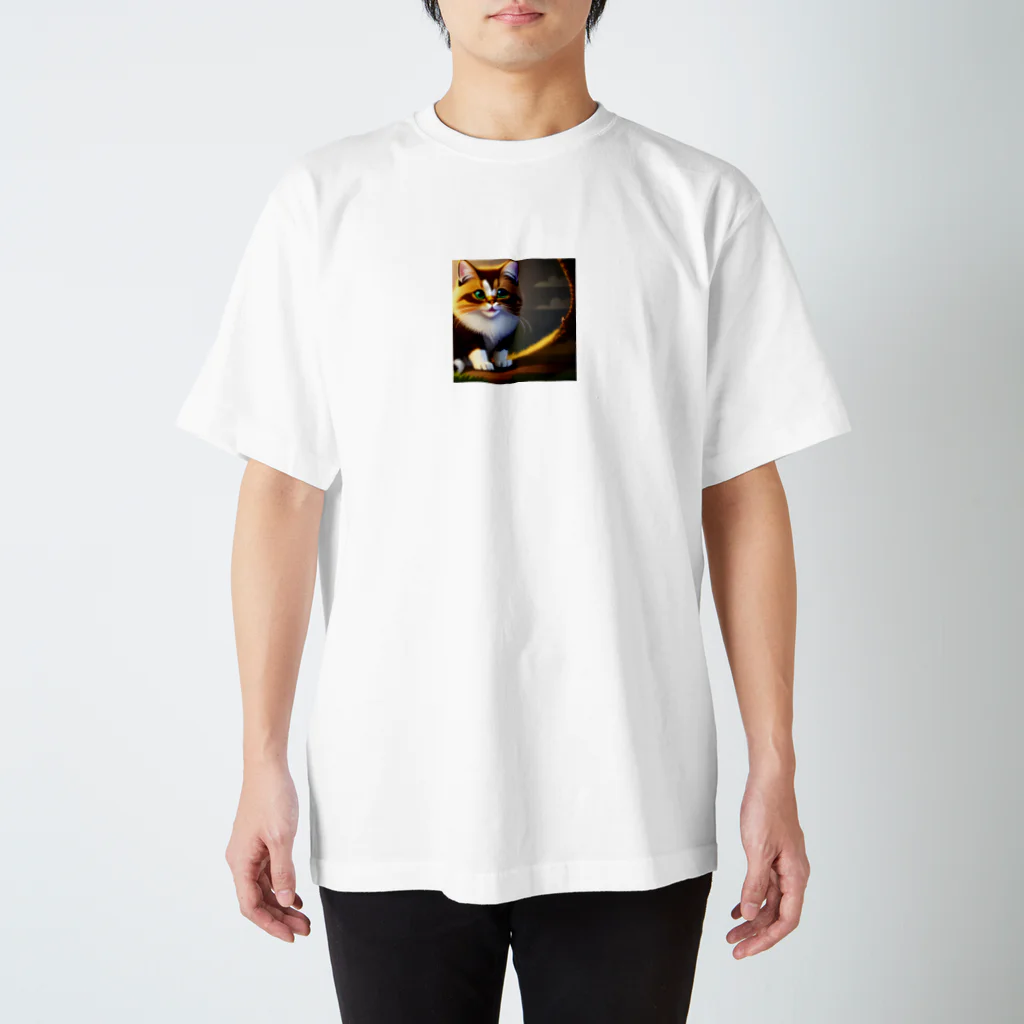 チェリオの可愛いハチワレ猫 Regular Fit T-Shirt