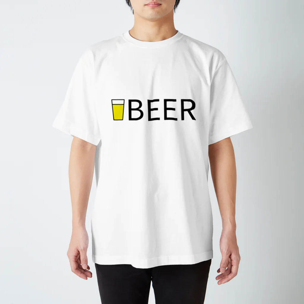 BEERのビール_ロゴ(透過) Regular Fit T-Shirt