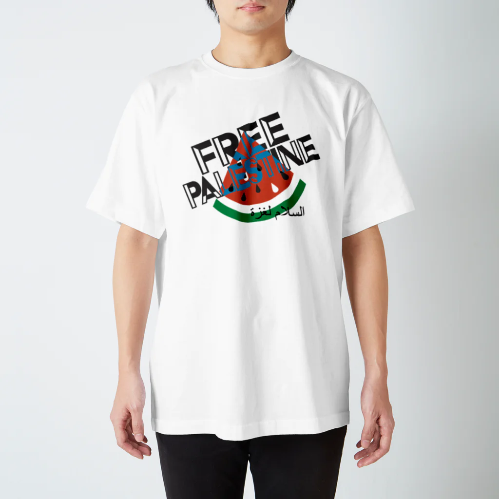 otemochanのFREE PALESTINE Regular Fit T-Shirt