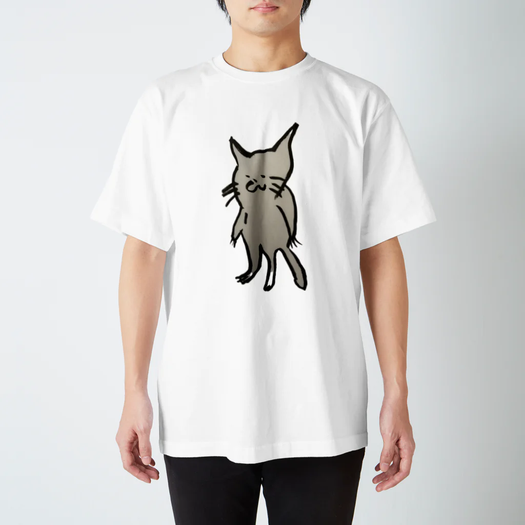 Hk/H/oの片足靴下にゃす子 Regular Fit T-Shirt