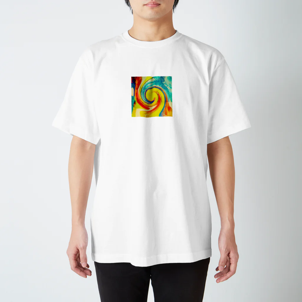 Equinoxのレトロカラーのうずまき Regular Fit T-Shirt